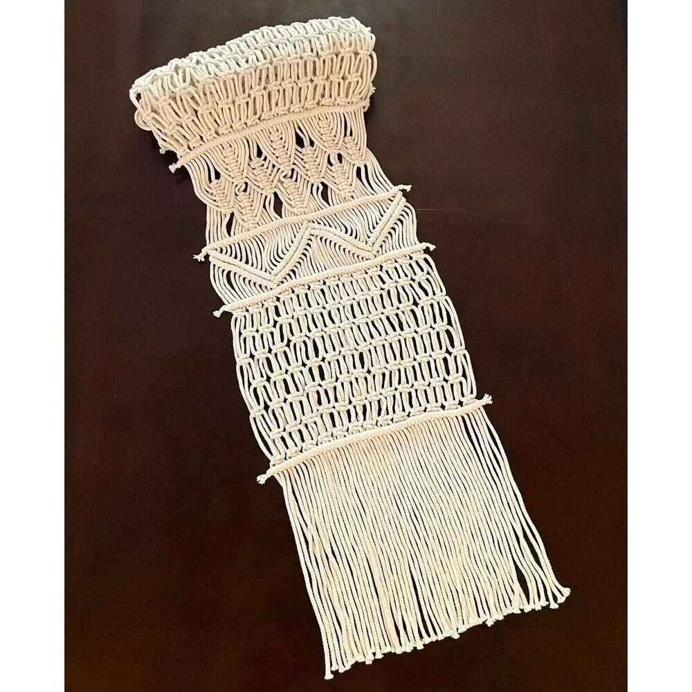 Table Runner Macrame 86x13 Long